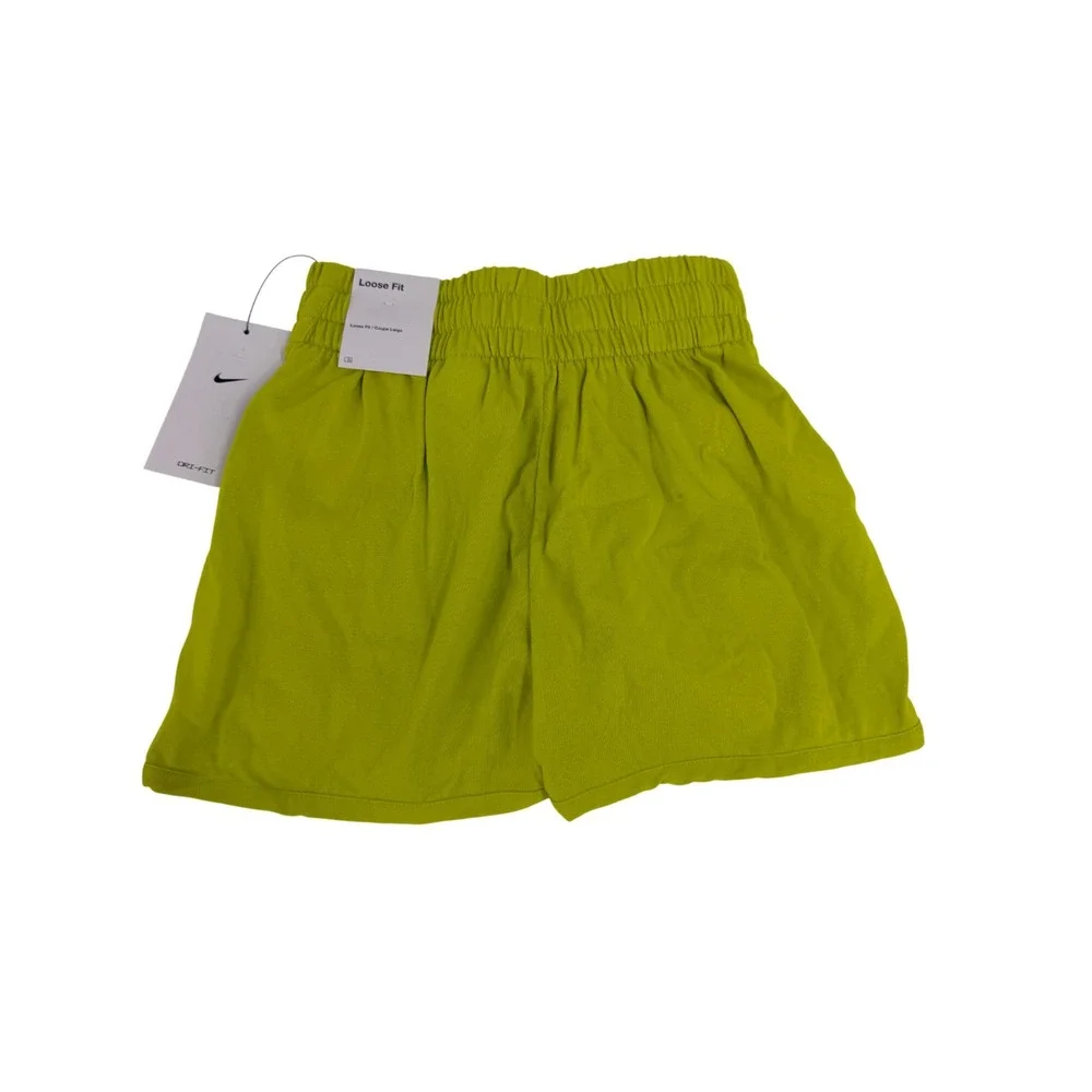 Nike Big Kids Dri-FIT High Waisted Training Shorts Girls‎ S Green New DX4965-308